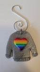 Rainbow Pride Sweater Ornament