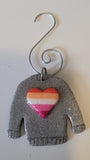 Lesbian Pride Sweater Ornament