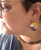 Crystal Pride Moon Earrings