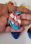 Transgender Pride Anatomical Heart Earrings
