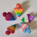LGBTQ Pride Heart Earrings