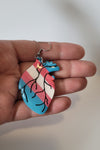 Transgender Pride Anatomical Heart Earrings