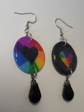 Mixmatch Colorwheel Heart Earrings