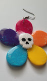 Rainbow Skull Flower Jewelry