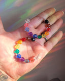 LGBTQ Pride Rainbow Bead Hoops