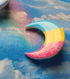 LGBTQ+ Crescent Moon Pride Pins