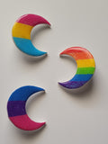 LGBTQ+ Crescent Moon Pride Pins