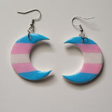 LGBTQ+ Crescent Moon Earrings
