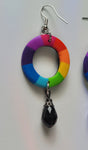 Colorwheel Crystal Drop Earrings
