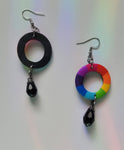 Colorwheel Crystal Drop Earrings