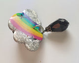 Holographic Rainbow Cloud Pins