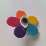 Rainbow Eye Flower Pins