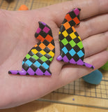 Checkered Rainbow Cats