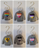 Pride Sweater Ornaments