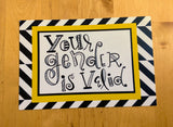 You Gender is Valid Postcard