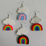 Rainbow Cloud Earrings
