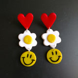 Smiley Flower Earrings