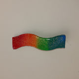 Rainbow Glitter Barrettes