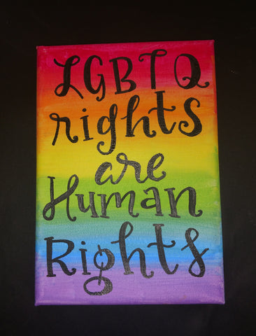 LGBTQ Rights Are Human Rights Painting