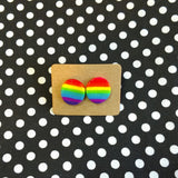 Gay Pride Rainbow Stud Earrings