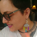 Celestial Rainbow Dangle Earrings