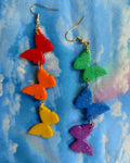 ROYGBV Butterfly Dangles