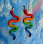 LGBTQ Pride Earrings Snakes