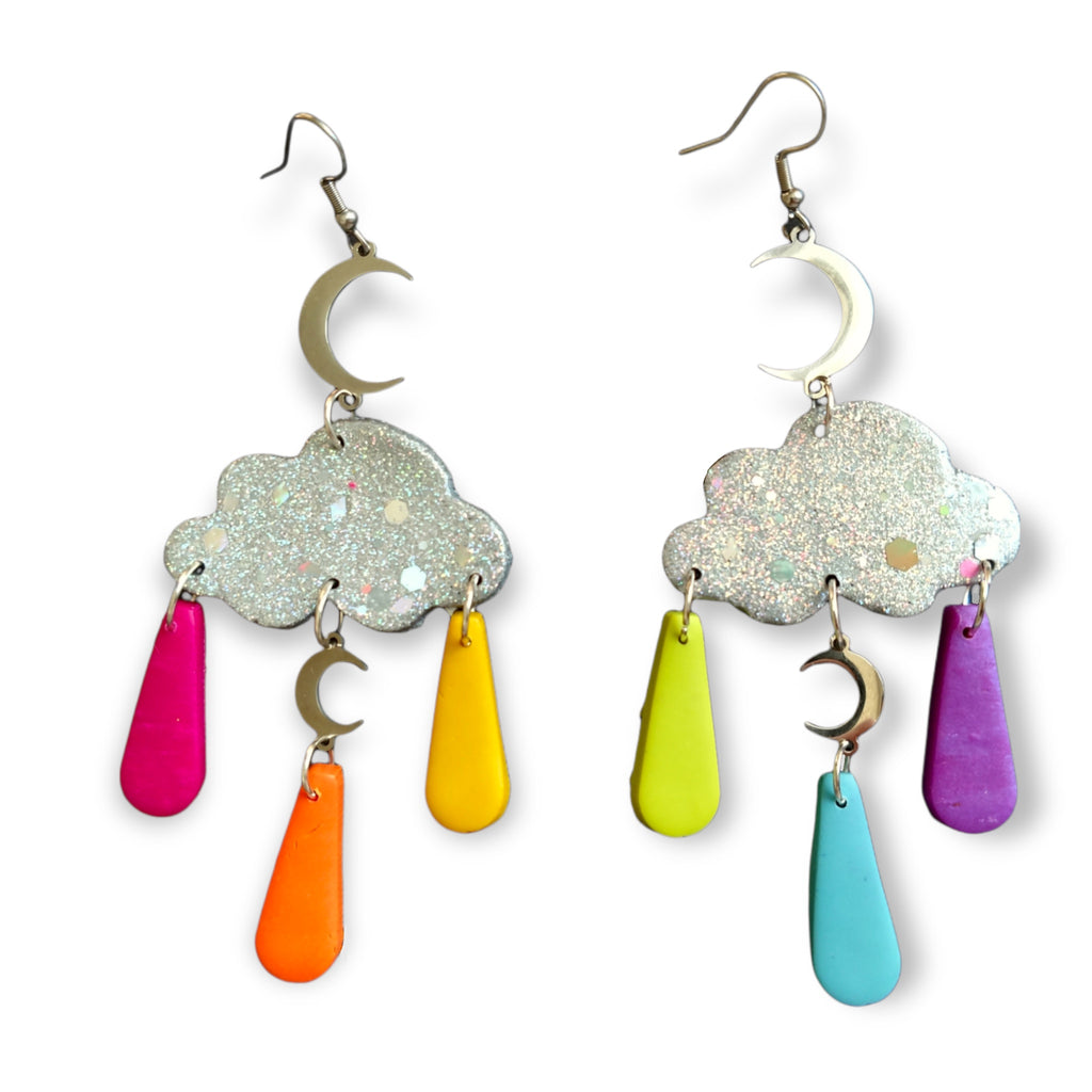 Rainbow Dangle Earrings  Enumu