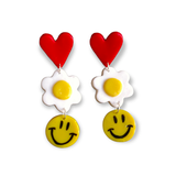 Smiley Flower Earrings