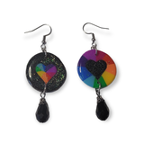 Mixmatch Colorwheel Heart Earrings