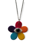 Rainbow Flower Eye Necklace