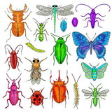 Rainbow Insects Illustration