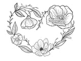 Floral Heart Art Print