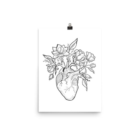 Blossoming Heart Art Print