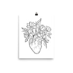 Blossoming Heart Art Print