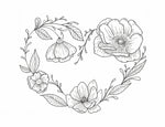 Floral Heart Illustration